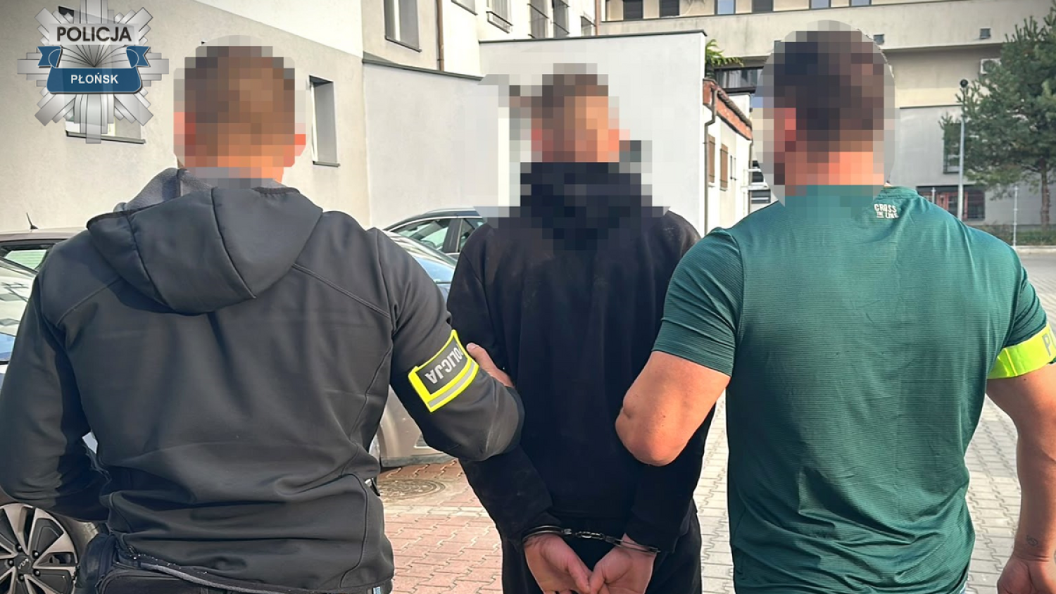 Zatrzymany po pościgu pod Płońskiem. Policyjne nagranie